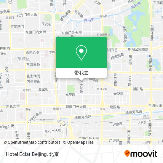 Hotel Éclat Beijing地图