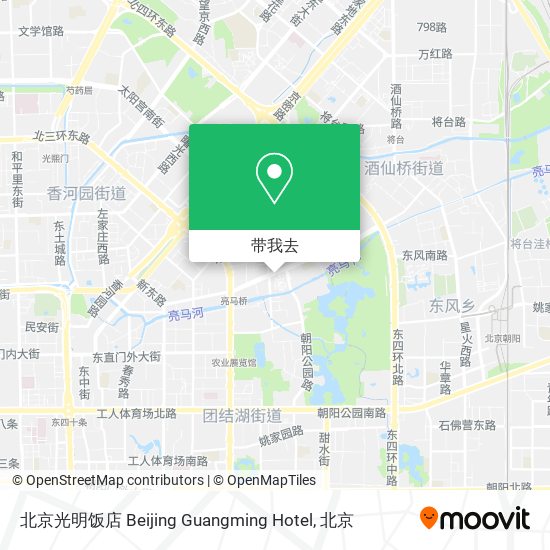 北京光明饭店 Beijing Guangming Hotel地图