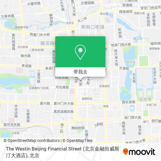 The Westin Beijing Financial Street (北京金融街威斯汀大酒店)地图