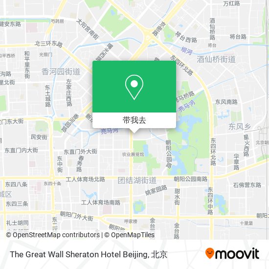 The Great Wall Sheraton Hotel Beijing地图