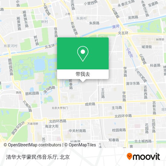 清华大学蒙民伟音乐厅地图