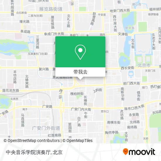 中央音乐学院演奏厅地图