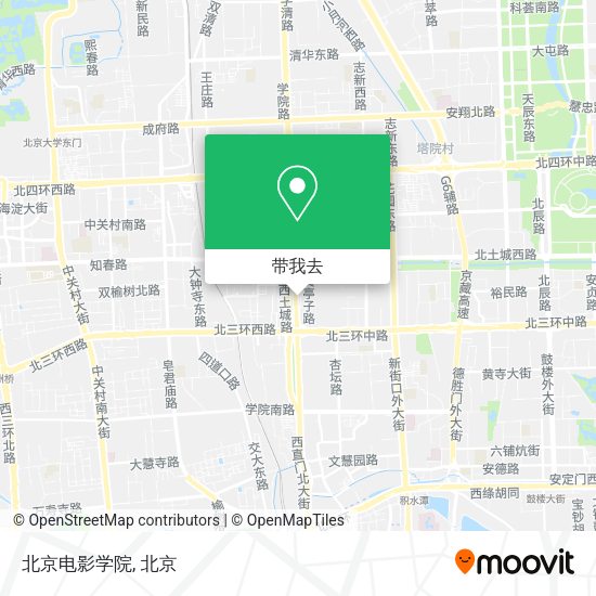 北京电影学院地图