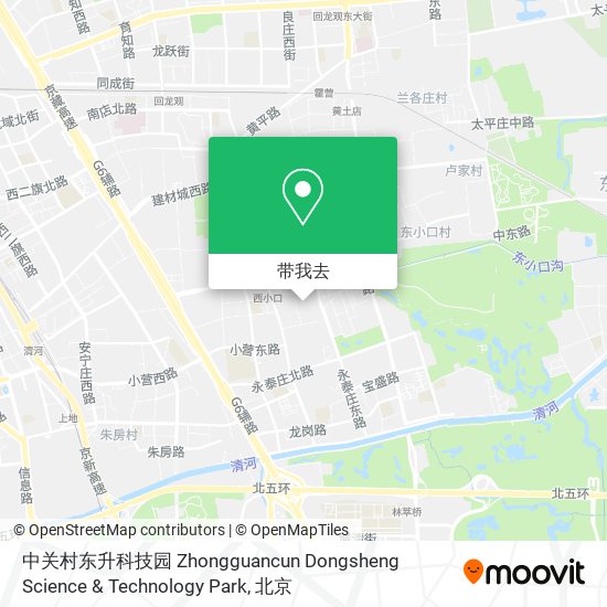 中关村东升科技园 Zhongguancun Dongsheng Science & Technology Park地图