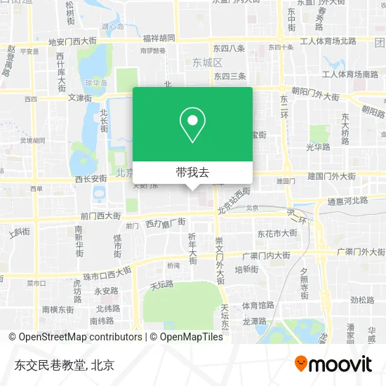 东交民巷教堂地图