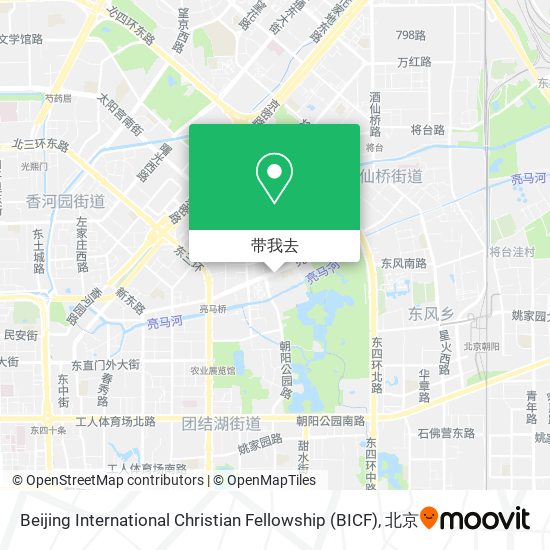 Beijing International Christian Fellowship (BICF)地图