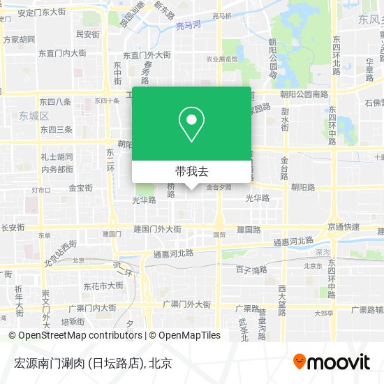 宏源南门涮肉 (日坛路店)地图