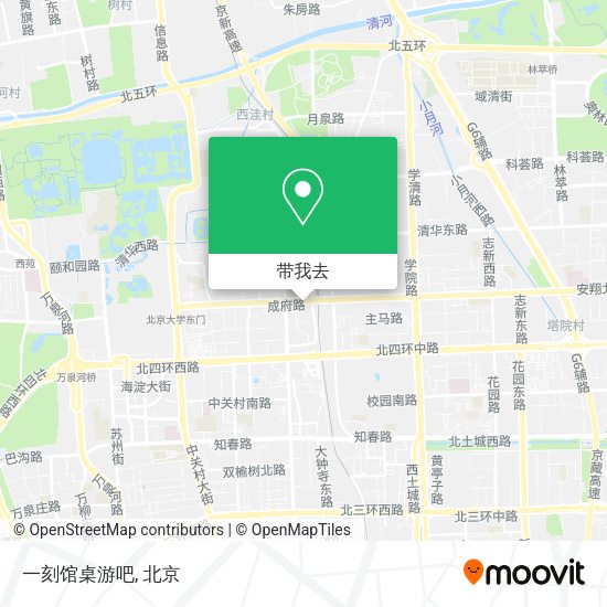 一刻馆桌游吧地图