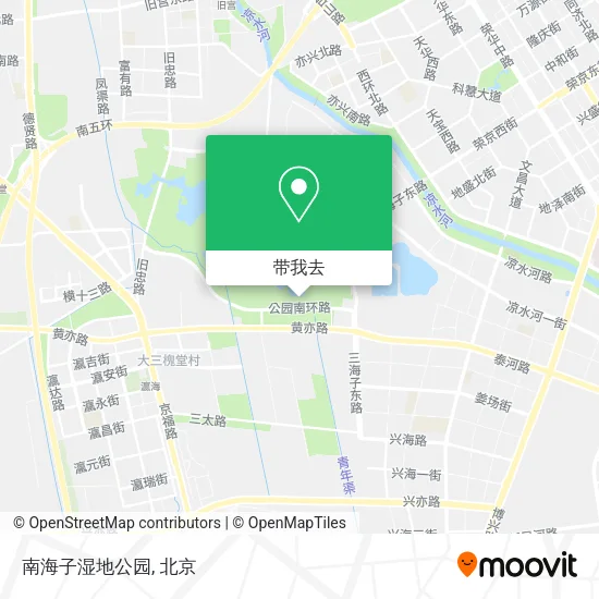 南海子湿地公园地图