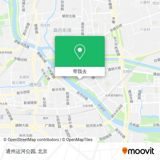 通州运河公园地图