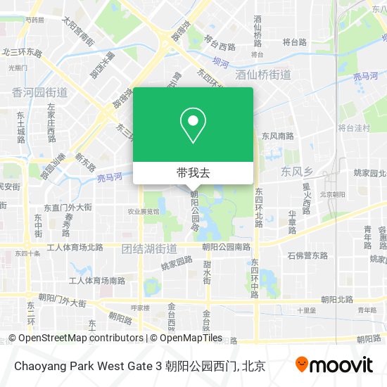 Chaoyang Park West Gate 3 朝阳公园西门地图