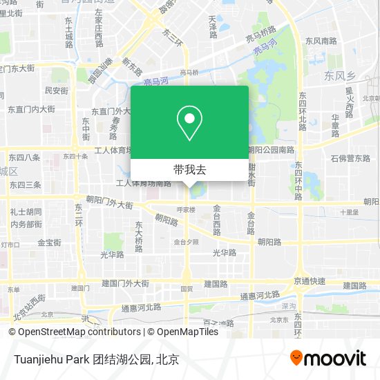 Tuanjiehu Park 团结湖公园地图