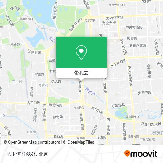 昆玉河分岔处地图