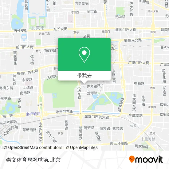 崇文体育局网球场地图