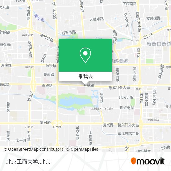 北京工商大学地图