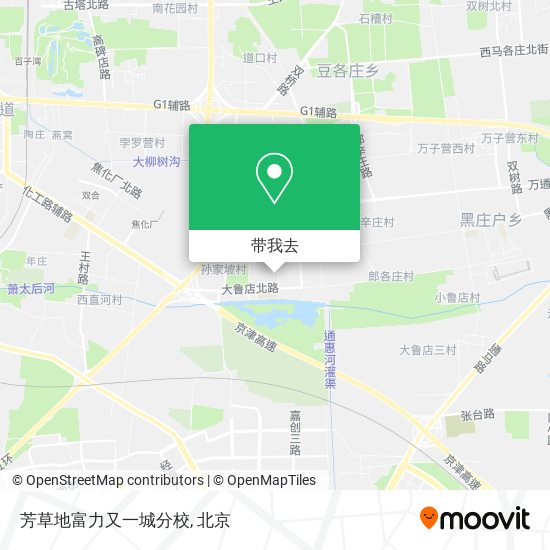 芳草地富力又一城分校地图