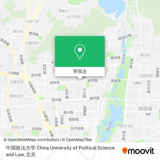 中国政法大学 China University of Political Science and Law地图