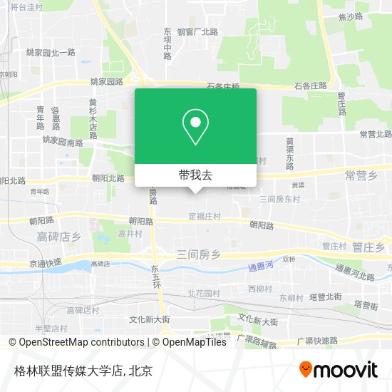 格林联盟传媒大学店地图