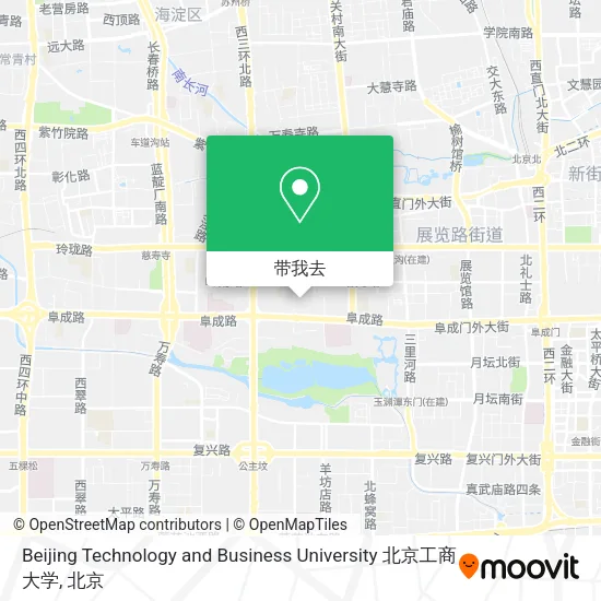 Beijing Technology and Business University 北京工商大学地图