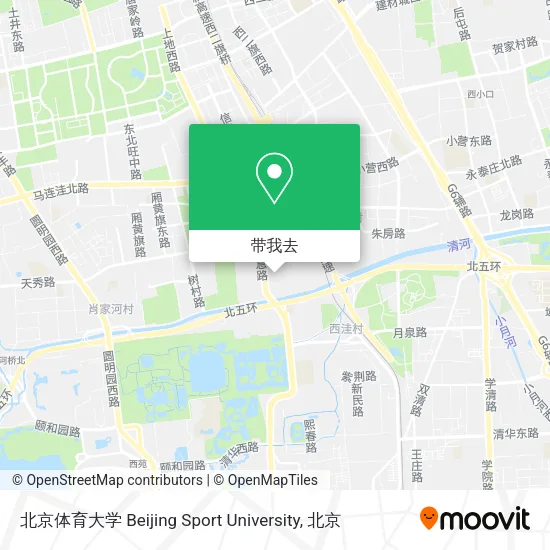 北京体育大学 Beijing Sport University地图