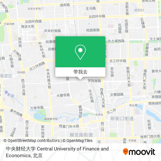 中央财经大学 Central University of Finance and Economics地图