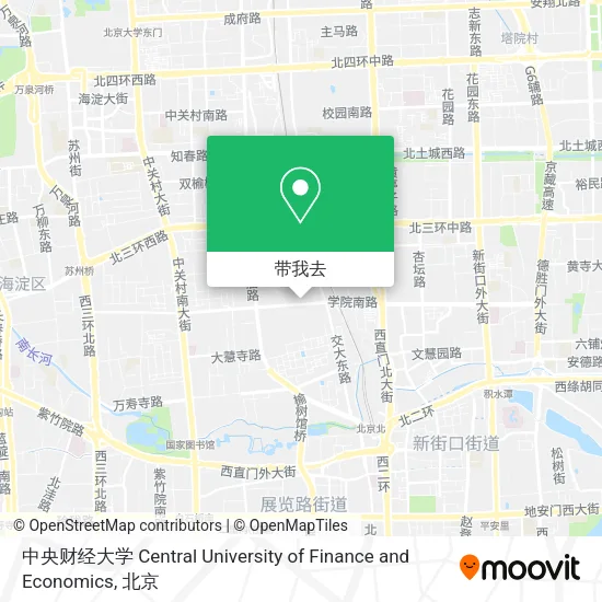 中央财经大学 Central University of Finance and Economics地图