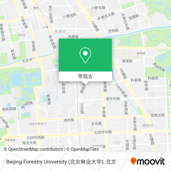 Beijing Forestry University (北京林业大学)地图