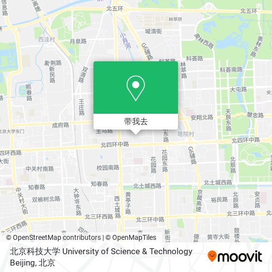 北京科技大学 University of Science & Technology Beijing地图