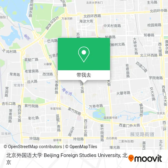 北京外国语大学 Beijing Foreign Studies University地图