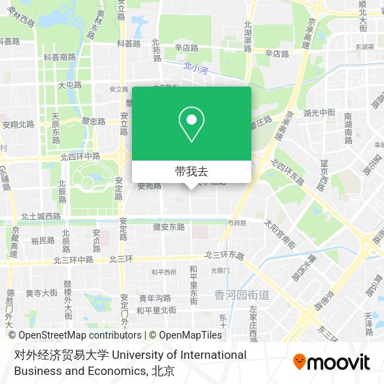 对外经济贸易大学 University of International Business and Economics地图