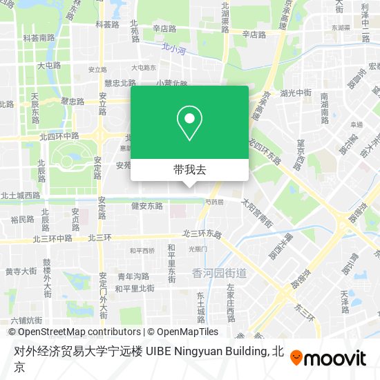 对外经济贸易大学宁远楼 UIBE Ningyuan Building地图