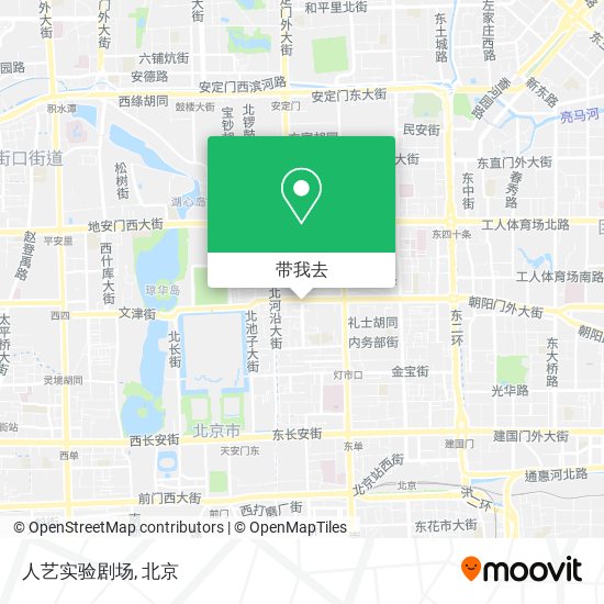 人艺实验剧场地图