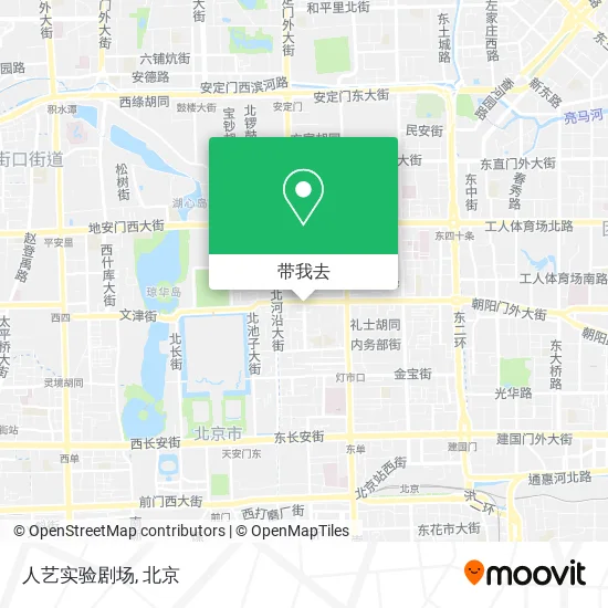 人艺实验剧场地图