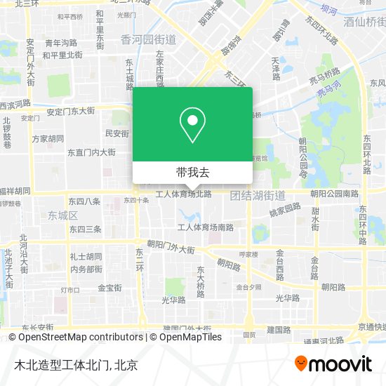 木北造型工体北门地图