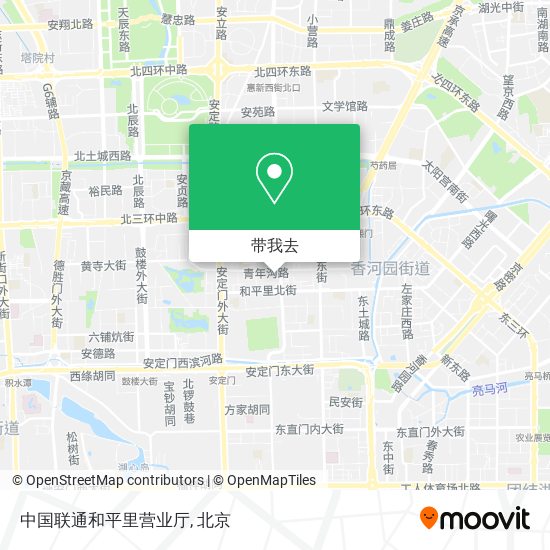 中国联通和平里营业厅地图
