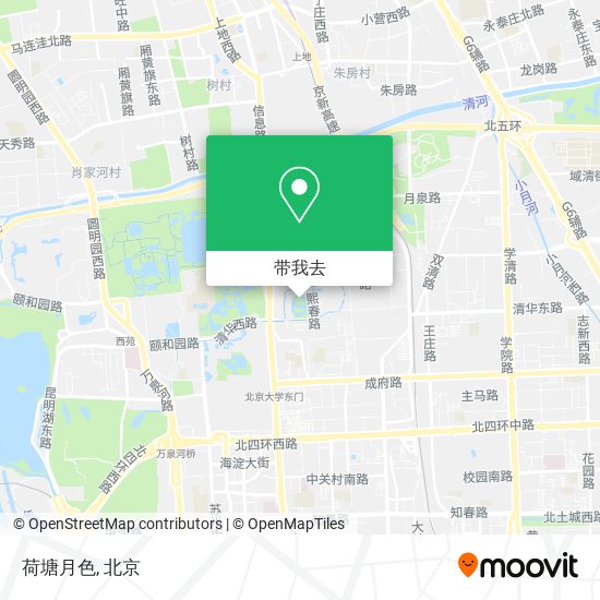 荷塘月色地图