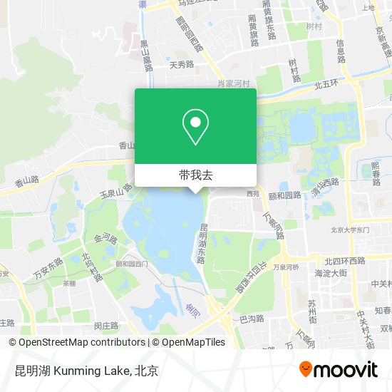 昆明湖 Kunming Lake地图