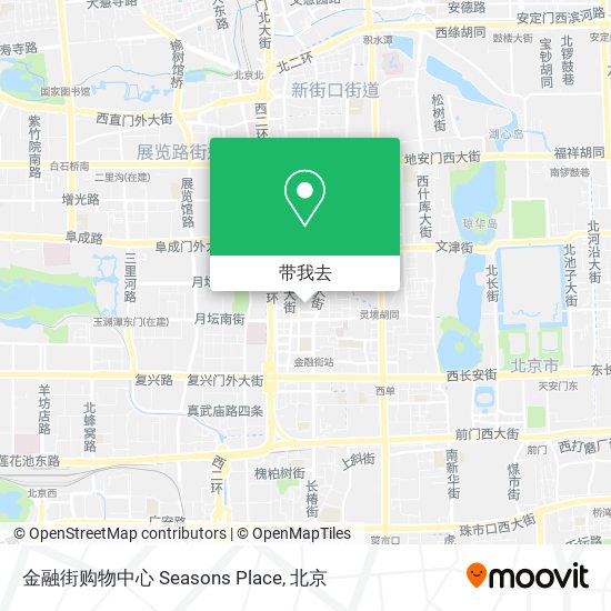 金融街购物中心 Seasons Place地图