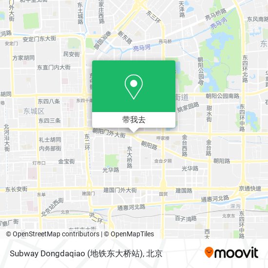 Subway Dongdaqiao (地铁东大桥站)地图