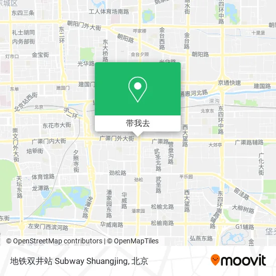 地铁双井站 Subway Shuangjing地图