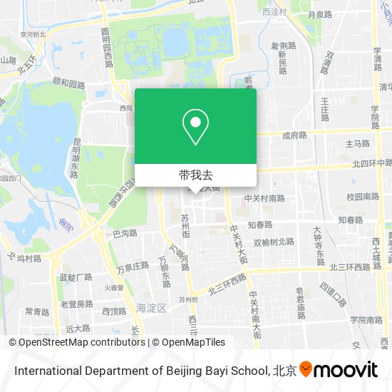 International Department of Beijing Bayi School地图