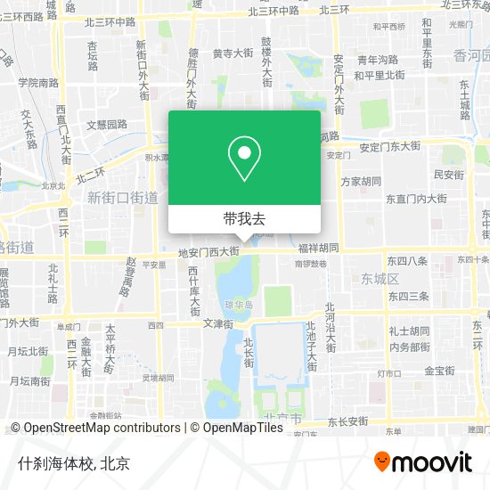 什刹海体校地图