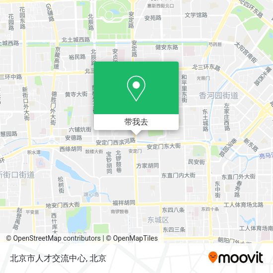 北京市人才交流中心地图