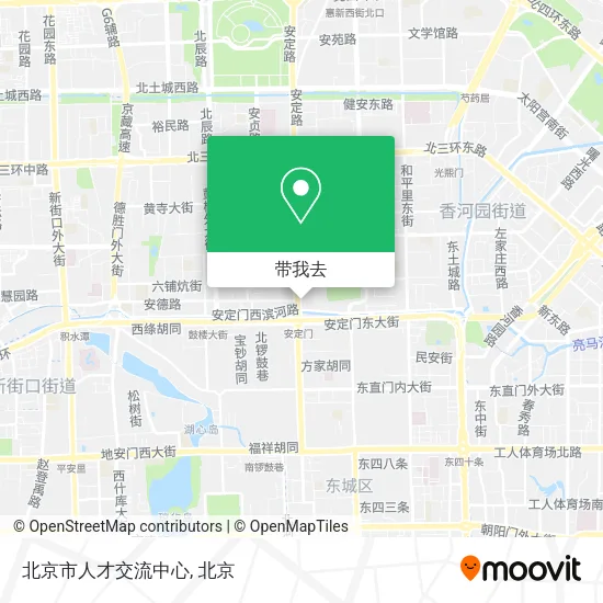 北京市人才交流中心地图