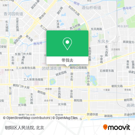 朝阳区人民法院地图