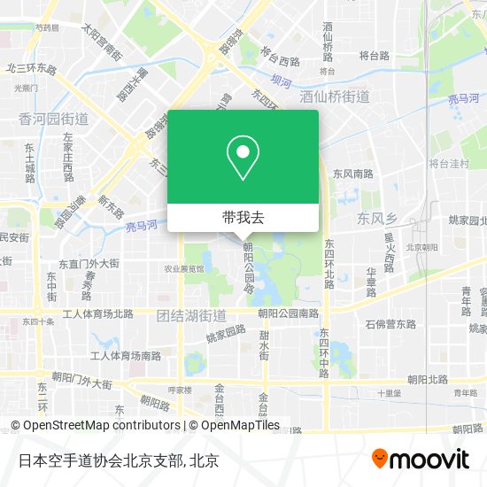 日本空手道协会北京支部地图
