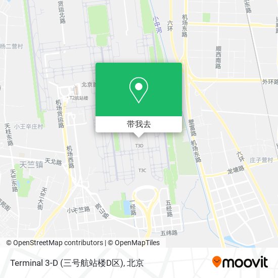 Terminal 3-D (三号航站楼D区)地图