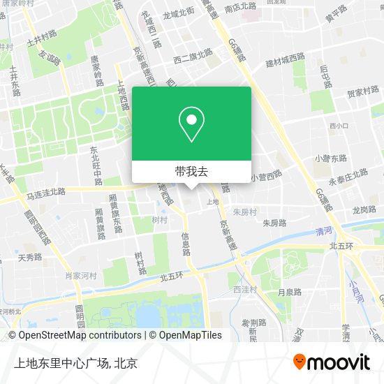上地东里中心广场地图