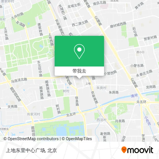 上地东里中心广场地图