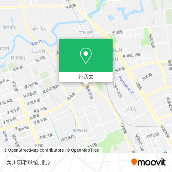 泰川羽毛球馆地图
